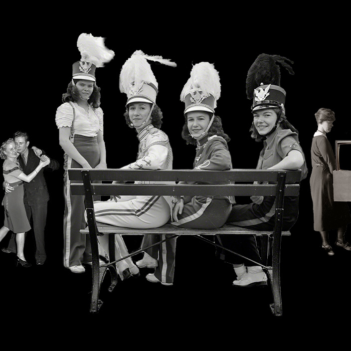 Ejemplos de diferentes recortes del S.XX empleados en el collague final