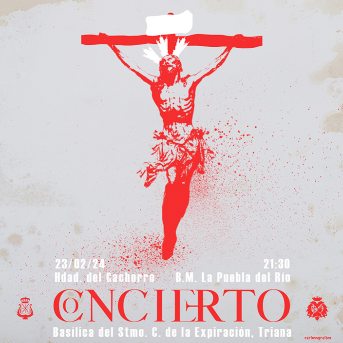 Cartel para el concierto en el Cachorro de Sevilla